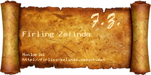 Firling Zelinda névjegykártya