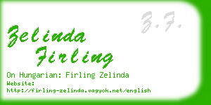 zelinda firling business card